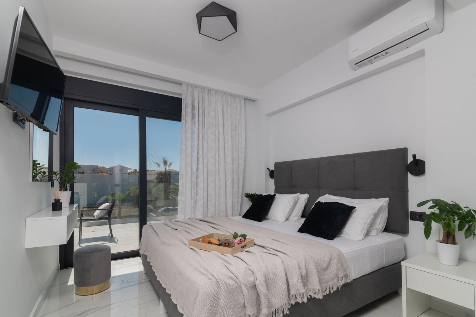 Sunwhite Villas - Private Pool & Cozy Atmosphere, By Zantewize لاغاناس المظهر الخارجي الصورة